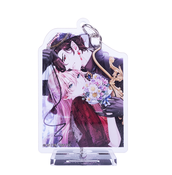 魔王の愛妻は愛されない 2wayアクリルキーホルダー スタンド使用時(正面)
