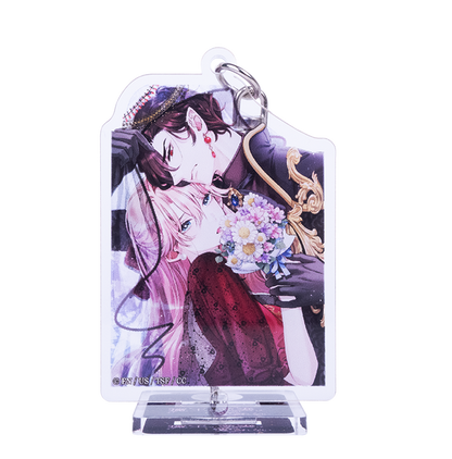 魔王の愛妻は愛されない 2wayアクリルキーホルダー スタンド使用時(正面)